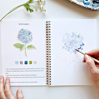 Flower Watercolor Workbook