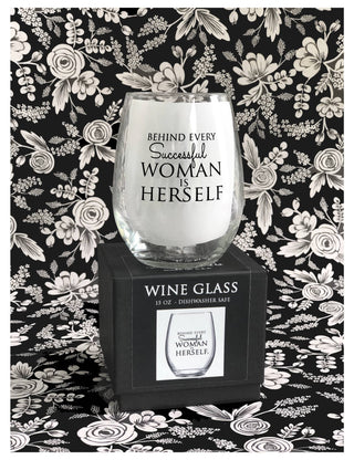 Successful Woman 15oz Stemless Wine Glass