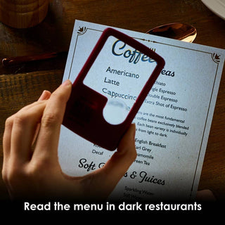 Light Up Menu Magnifier: Wine