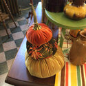 Stacked Velvet Pumpkins | Handmade in USA