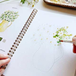 Flower Watercolor Workbook - JSQ Mercantile