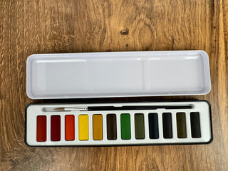 Watercolor Paint Set with Brush