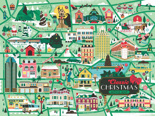 Map of Classic Christmas Movies | 500 Piece Puzzle | True South Puzzle Co