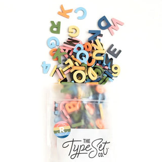 Rainbow Mod 1" Magnetic Letters | The Type Set Co
