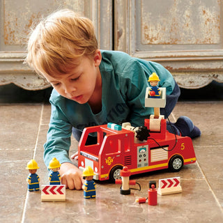 Fire Engine - Wooden Toy Set by Tender Leaf