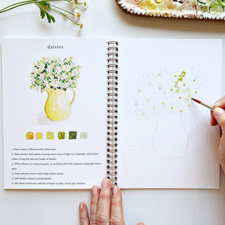 Flower Watercolor Workbook