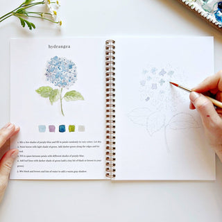 Flower Watercolor Workbook - JSQ Mercantile