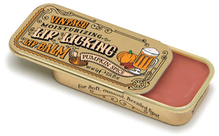 Lip Licking Lip Balm in a Vintage Themed Tin